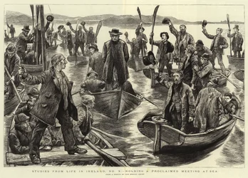 Studien aus dem Leben in Irland, Nr. X, eine Proklamationsversammlung auf See abhalten